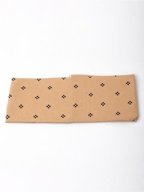 Ry-Bandz Beige Print Stretch Headband | Boho Neutral Athletic Hair Band